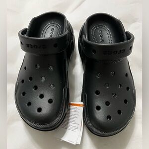 CROCS Black Bubble Crush Clogs